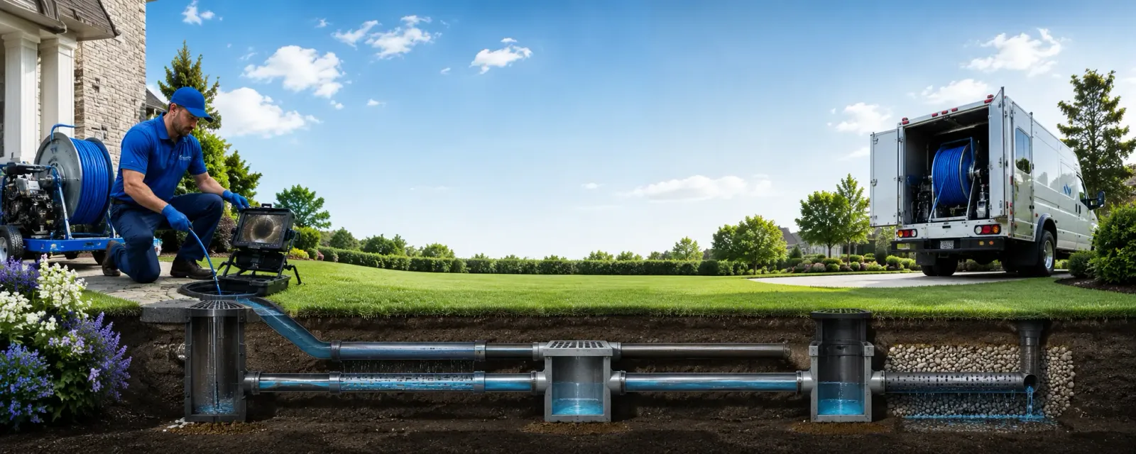 Outdoor drain cleaning information for Bradley, WV